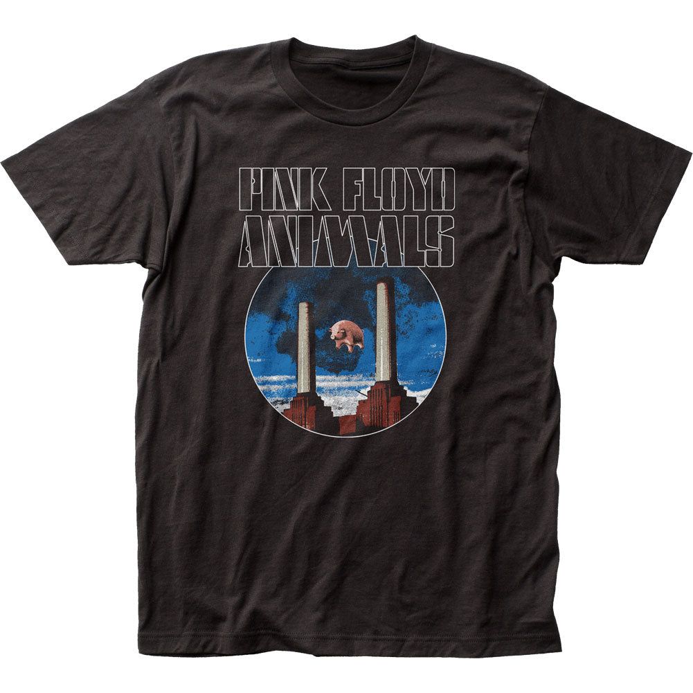 Pink Floyd Animals Front/Back Mens T Shirt Black Retro Pop Classics