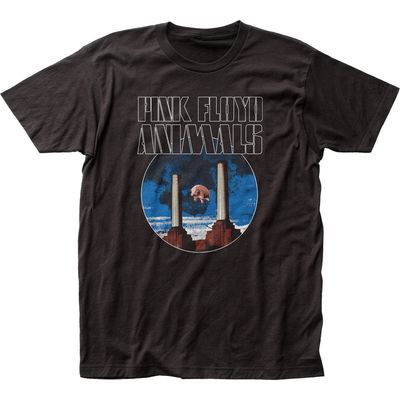 Pink Floyd Animals Front/Back Mens T Shirt Black Retro Pop Classics