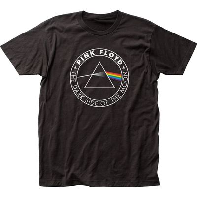 Pink Floyd DSOTM Circle Mens T Shirt Black Retro Pop Classics