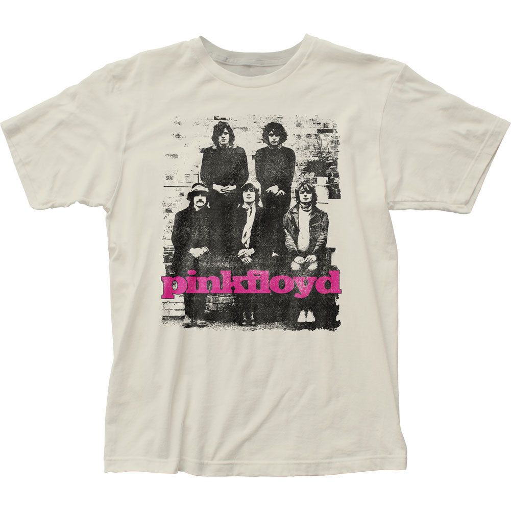 Pink Floyd Five Man Mens T Shirt Vintage White Retro Pop Classics