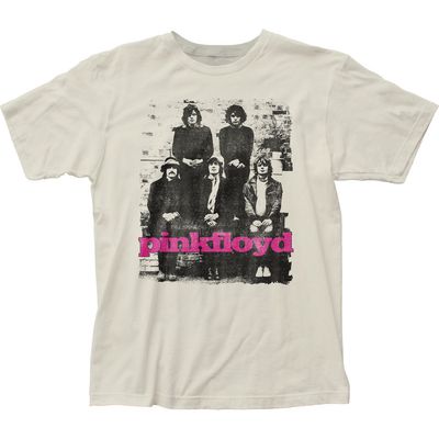 Pink Floyd Five Man Mens T Shirt Vintage White Retro Pop Classics