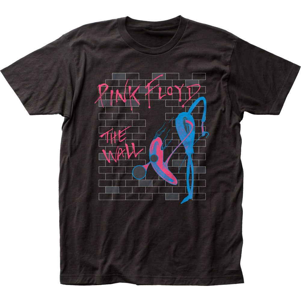 Pink Floyd Neon Wall Mens T Shirt Black Retro Pop Classics