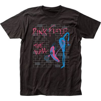 Pink Floyd Neon Wall Mens T Shirt Black Retro Pop Classics