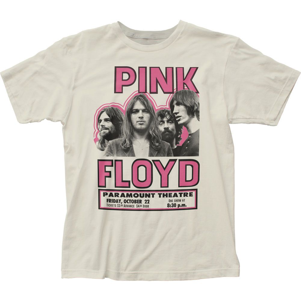 Pink Floyd Show Poster Mens T Shirt Vintage White Retro Pop Classics