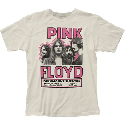 Pink Floyd Show Poster Mens T Shirt Vintage White Retro Pop Classics