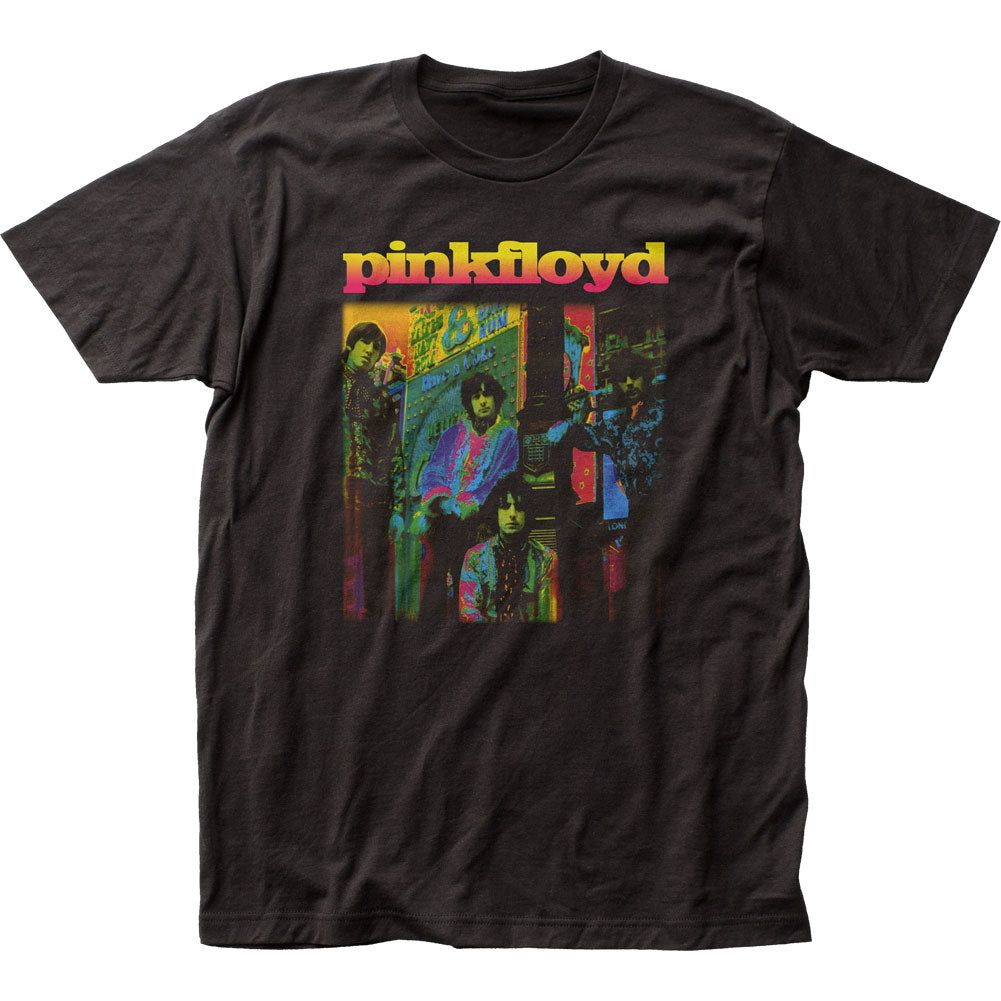 Pink Floyd Psychedelic Colors Mens T Shirt Black Retro Pop Classics