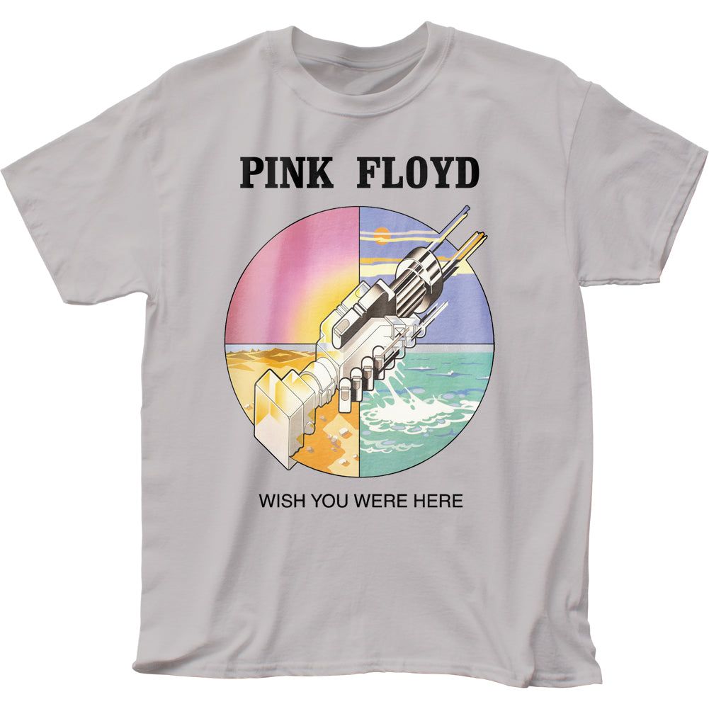 Pink Floyd Wish You Were Here Mens T Shirt Silver Retro Pop Classics