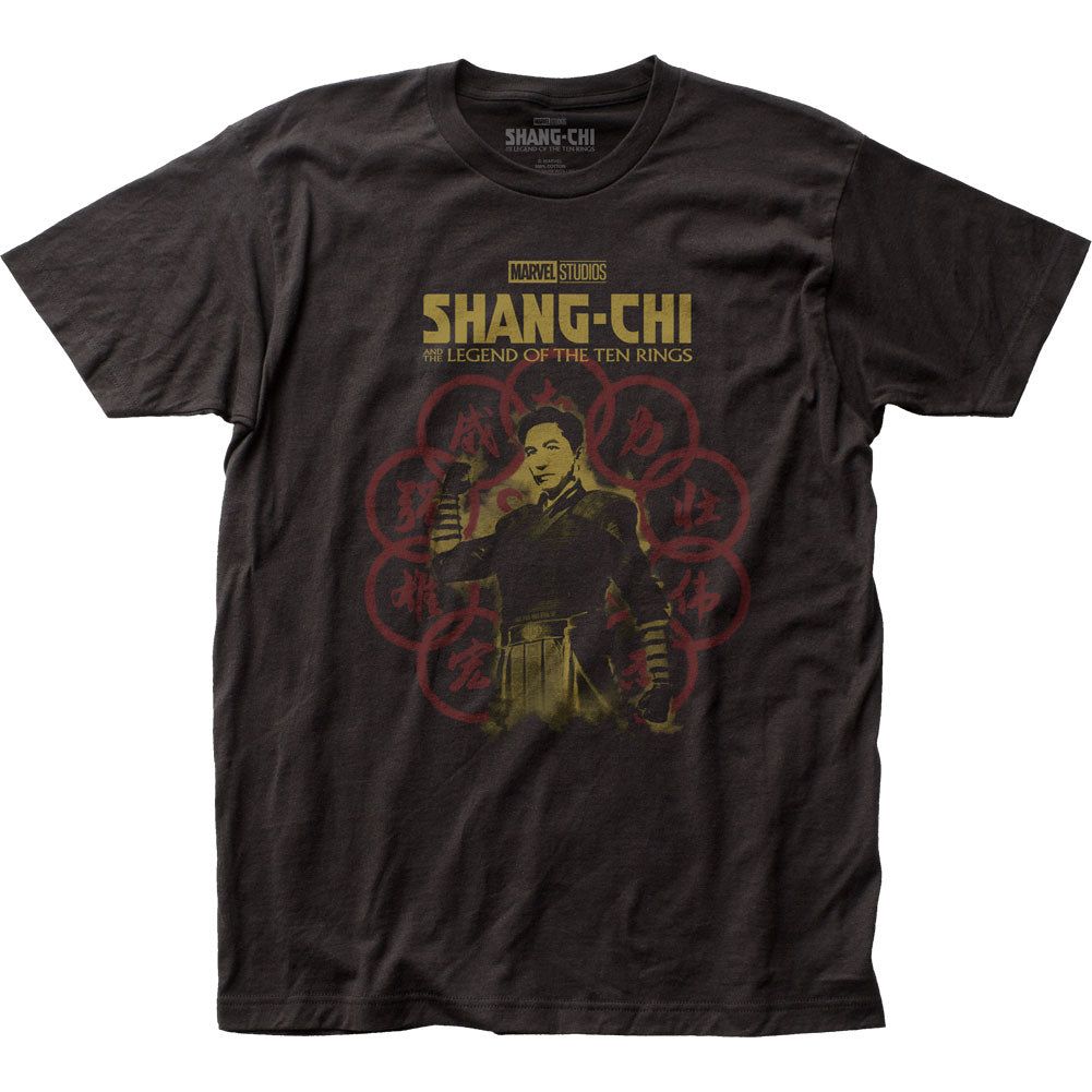 Shang-Chi Wenwu Drawing Mens T Shirt Black Retro Pop Classics