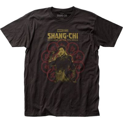 Shang-Chi Wenwu Drawing Mens T Shirt Black Retro Pop Classics