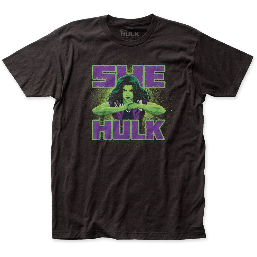 She-Hulk Cracking Knuckles Mens T Shirt Black Retro Pop Classics