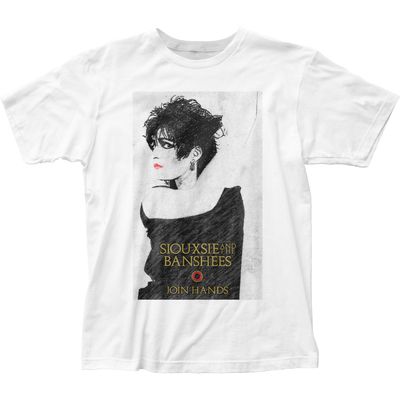 Siouxsie &amp; The Banshees Join Hands Mens T Shirt White Retro Pop Classics
