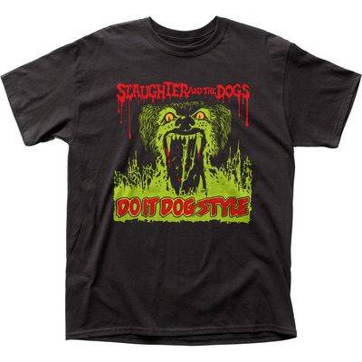 Slaughter And The Dogs Do It Dog Style Mens T Shirt Black Retro Pop Classics
