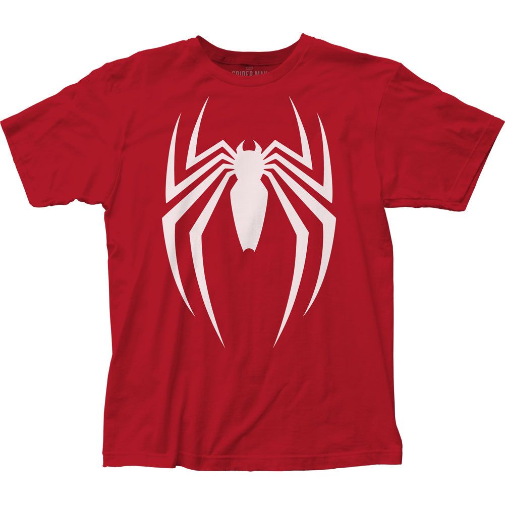 Spider-Man Video Game Logo Mens T Shirt Red Retro Pop Classics