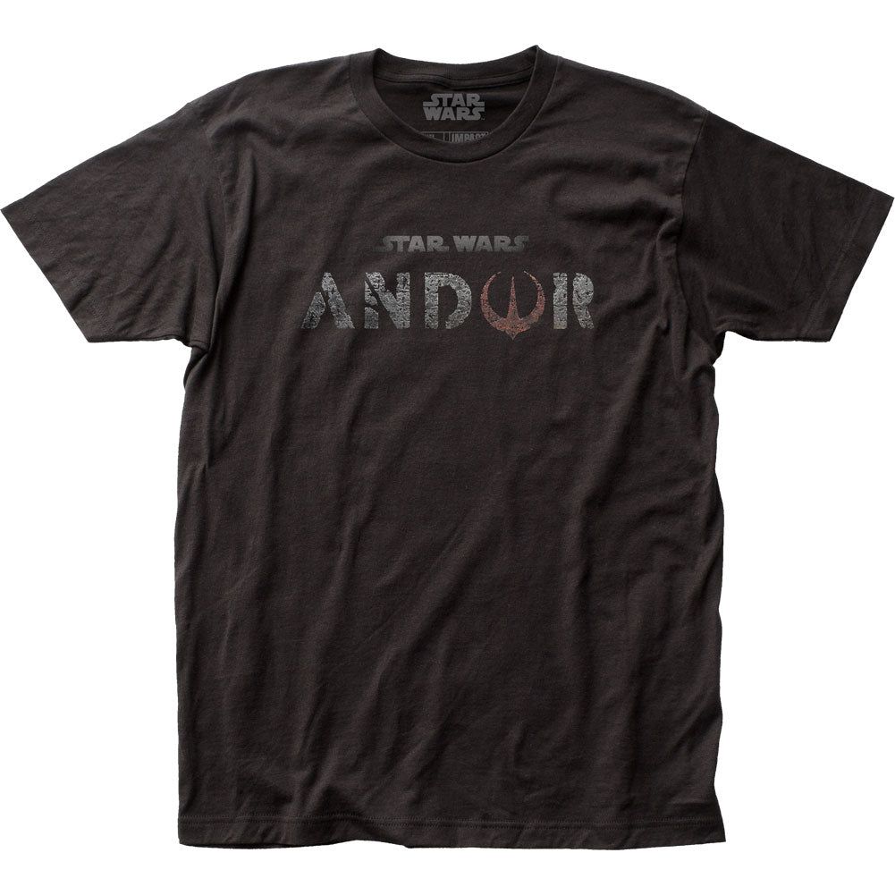 Star Wars Andor Stone Title Mens T Shirt Black Retro Pop Classics