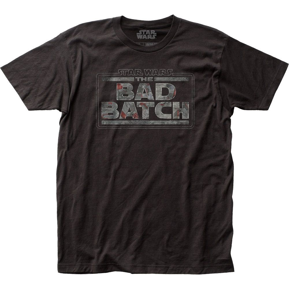 Star Wars Bad Batch Logo Mens T Shirt Black Retro Pop Classics