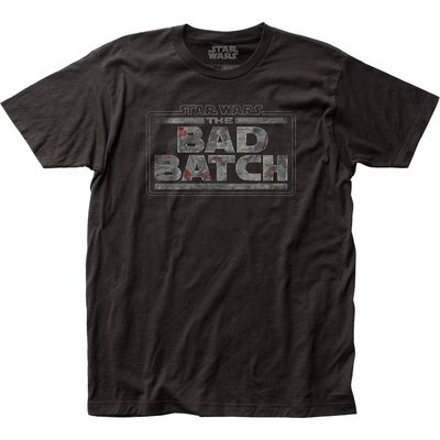 Star Wars Bad Batch Logo Mens T Shirt Black Retro Pop Classics