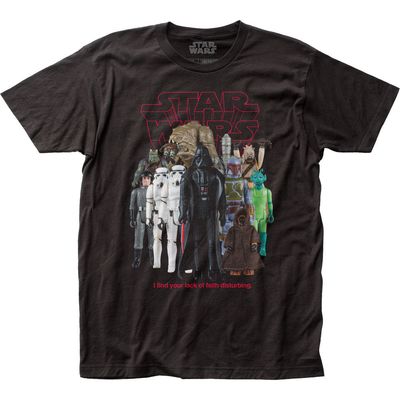 Star Wars Bad Guy Action Figures Mens T Shirt Black Retro Pop Classics