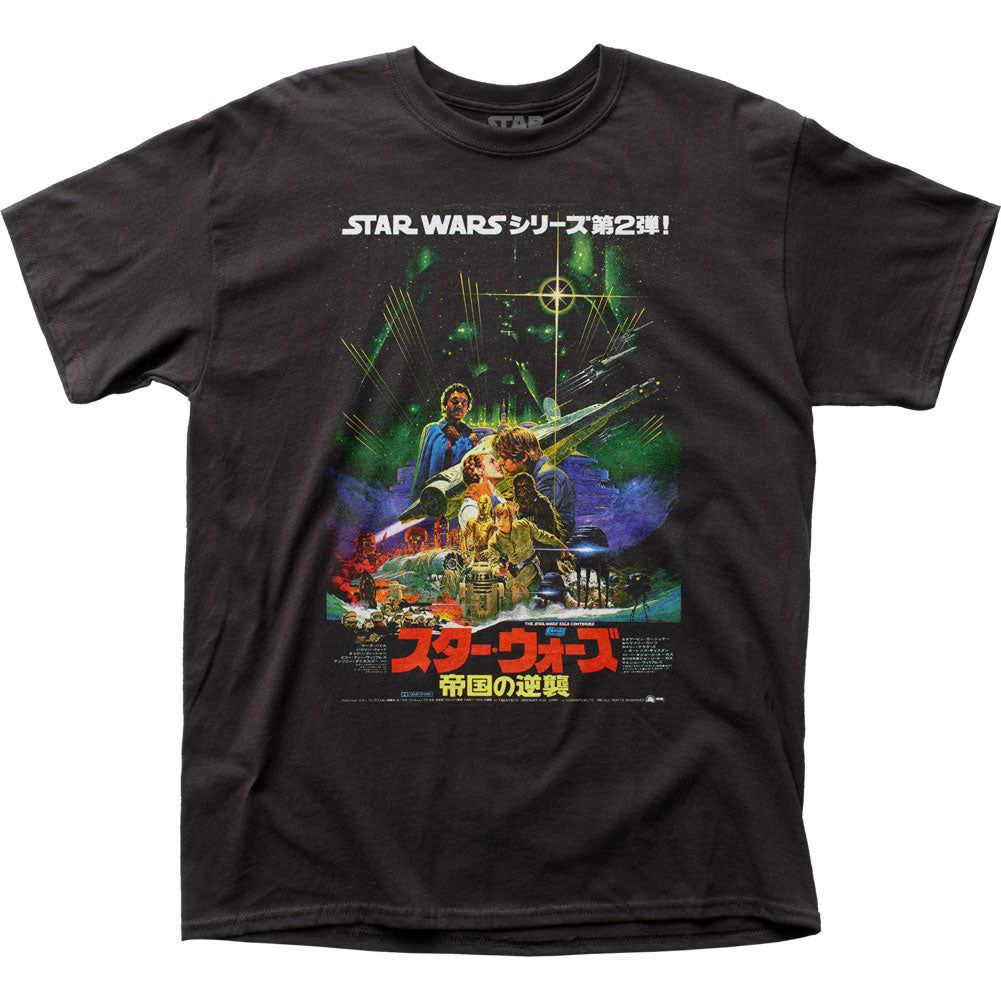 Star Wars Japanese ESB Poster Mens T Shirt Black Retro Pop Classics