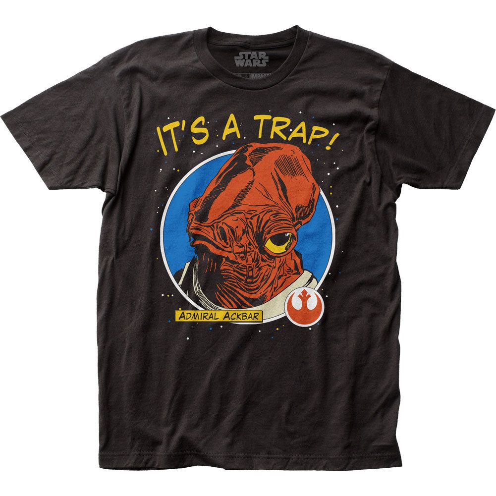 Star Wars Its A Trap! Mens T Shirt Black Retro Pop Classics