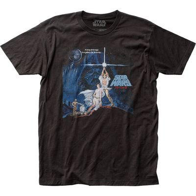 Star Wars Japanese Vinyl Album Star Wars A New Hope Mens T Shirt Black Retro Pop Classics