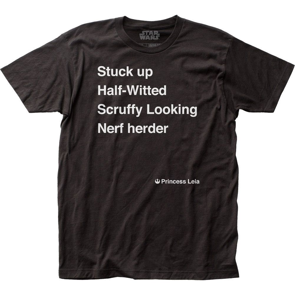 Star Wars Nerf Herder Mens T Shirt Black Retro Pop Classics