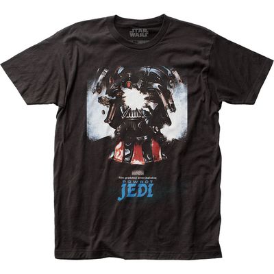 Star Wars Powrot Jedi Mens T Shirt Black Retro Pop Classics