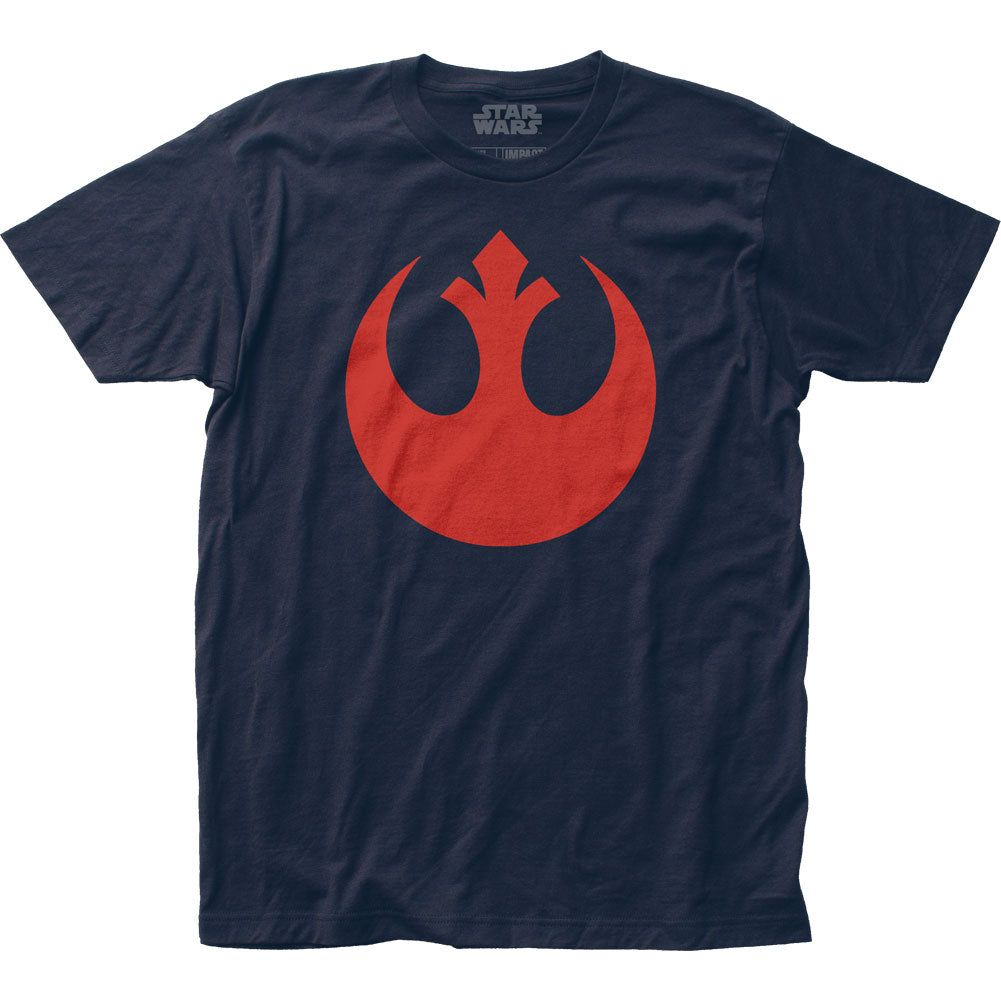 Star Wars Rebel Alliance Mens T Shirt Navy Blue Retro Pop Classics