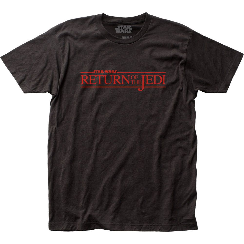 Star Wars Return Of The Jedi Logo Mens T Shirt Black Retro Pop Classics