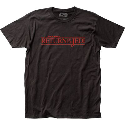 Star Wars Return Of The Jedi Logo Mens T Shirt Black Retro Pop Classics