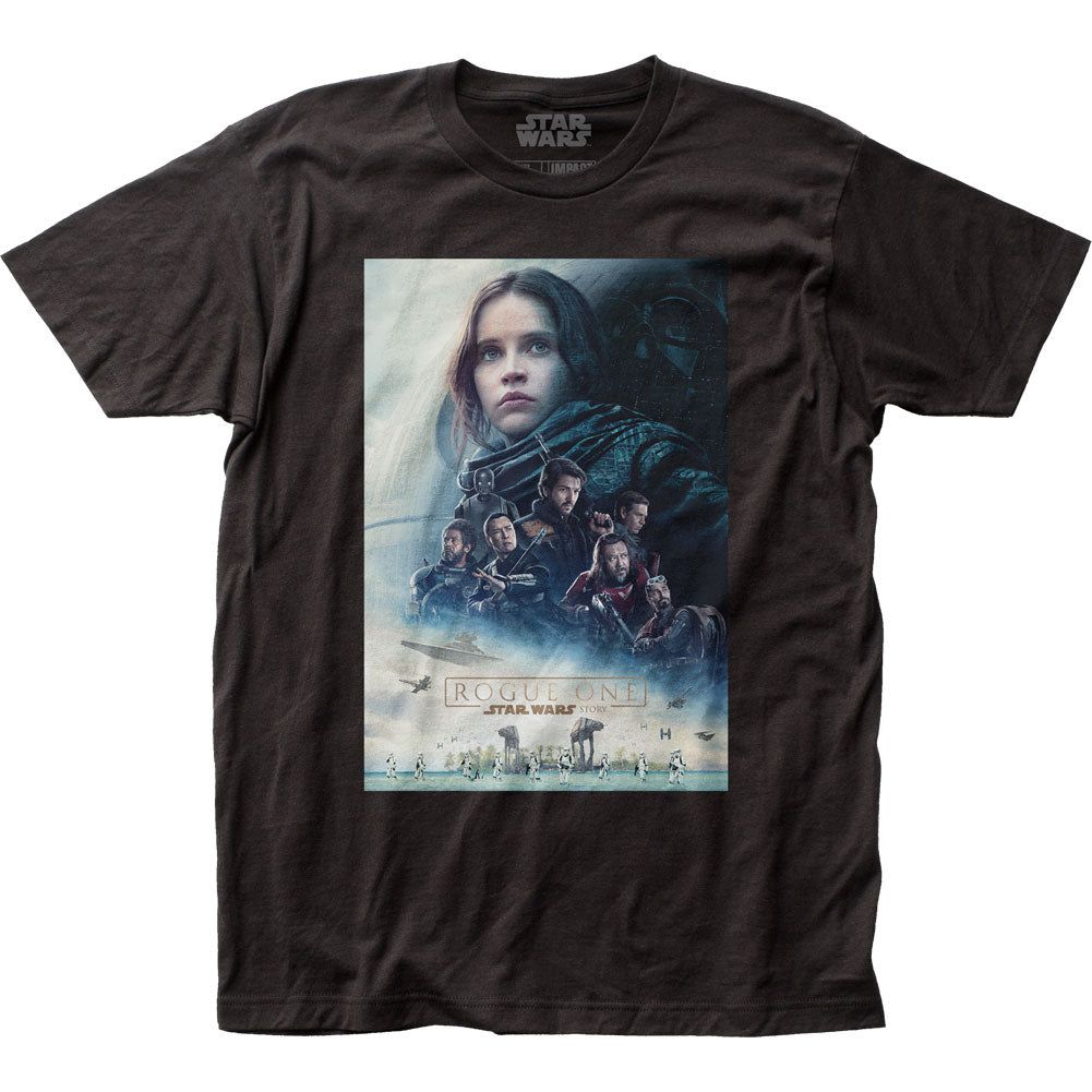 Star Wars Rogue One Poster Mens T Shirt Black Retro Pop Classics