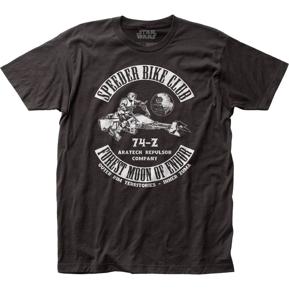Star Wars Speeder Bike Club Mens T Shirt Black Retro Pop Classics