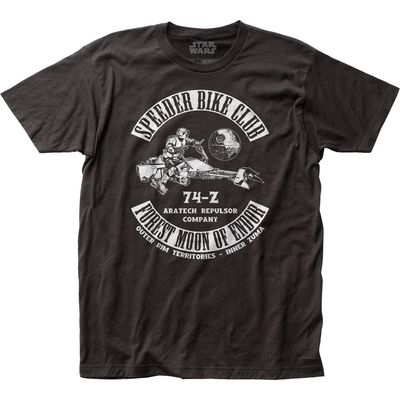 Star Wars Speeder Bike Club Mens T Shirt Black Retro Pop Classics