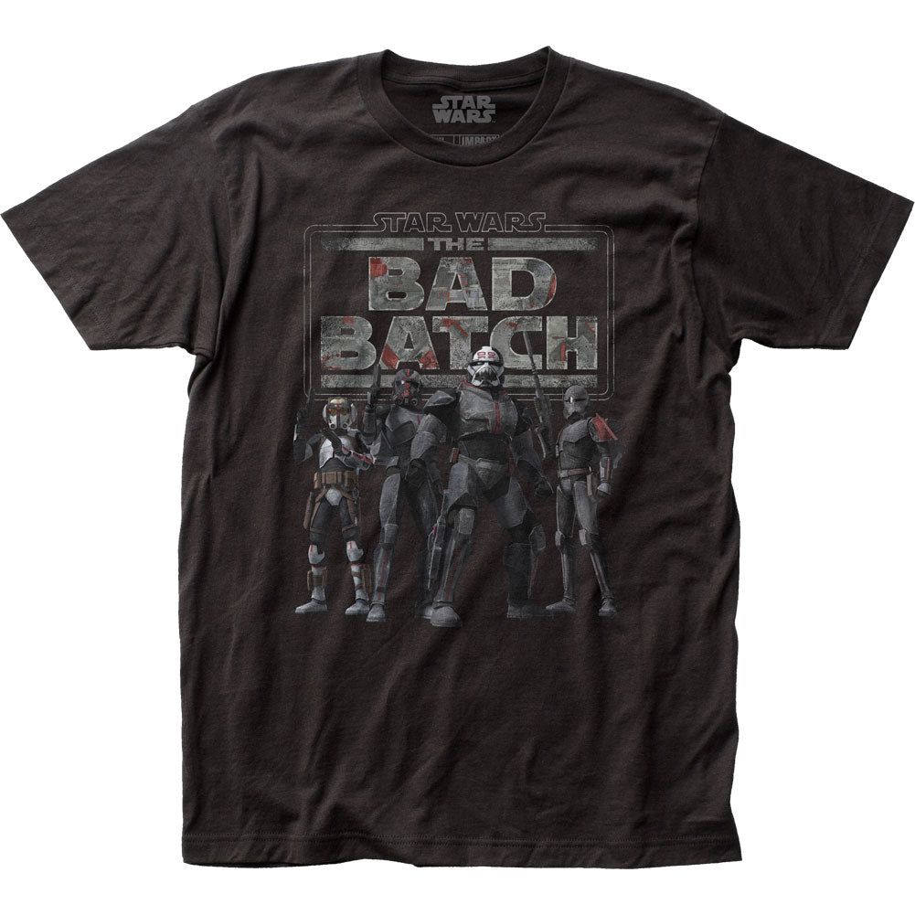 Star Wars The Bad Batch Mens T Shirt Black Retro Pop Classics