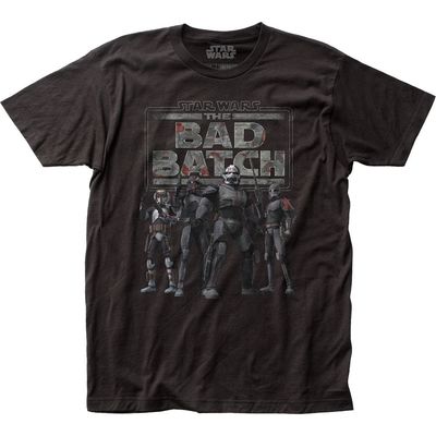 Star Wars The Bad Batch Mens T Shirt Black Retro Pop Classics