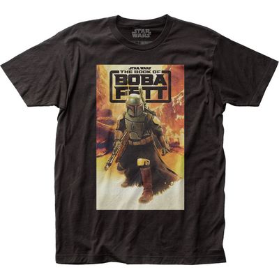 Star Wars The Book of Boba Fett Painting 2 Mens T Shirt Black Retro Pop Classics
