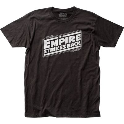 Star Wars The Empire Strikes Back Logo Mens T Shirt Black Retro Pop Classics