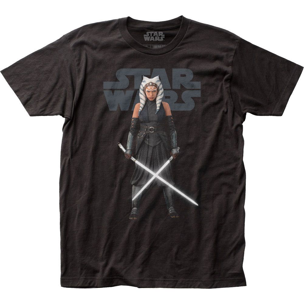 Star Wars The Mandalorian Ashoka Tano Mens T Shirt Black Retro Pop Classics