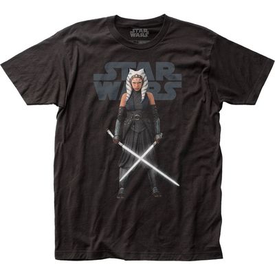 Star Wars The Mandalorian Ashoka Tano Mens T Shirt Black Retro Pop Classics