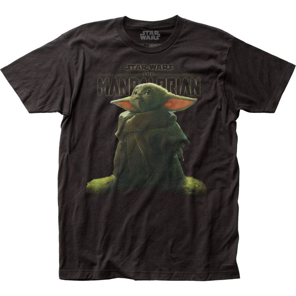 Star Wars The Mandalorian Child Stargaze Mens T Shirt Black Retro Pop Classics