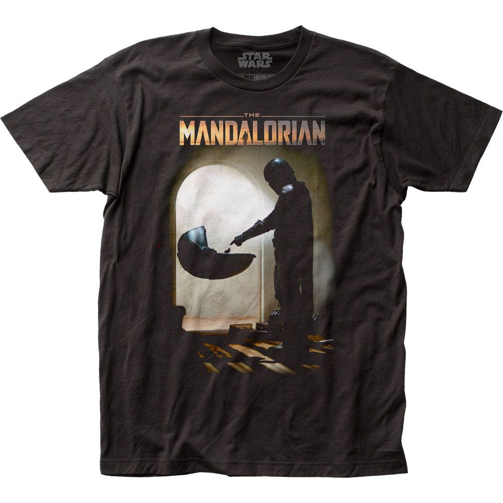 Star Wars The Mandalorian Mando Meets The Child Mens T Shirt Black Retro Pop Classics