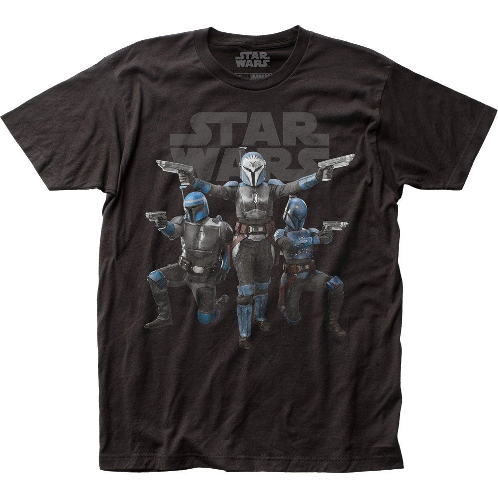 Star Wars The Mandalorian Nite Owls Mens T Shirt Black Retro Pop Classics