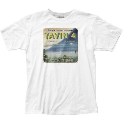 Star Wars Yavin 4 Postcard Mens T Shirt White Retro Pop Classics