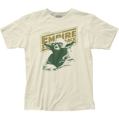 Star Wars Yoda Two Color Mens T Shirt Vintage White Retro Pop Classics