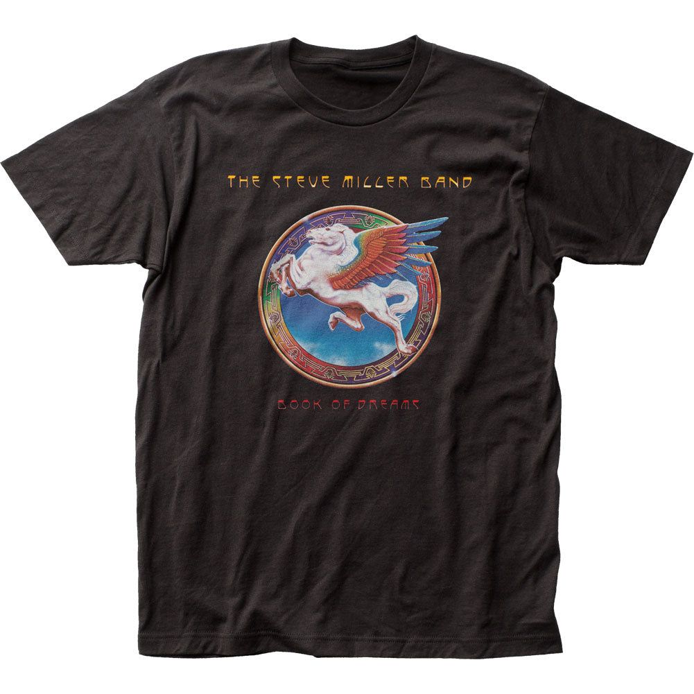Steve Miller Band Book Of Dreams Mens T Shirt Black Retro Pop Classics