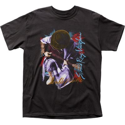 Stevie Ray Vaughan In Step Mens T Shirt Black Retro Pop Classics
