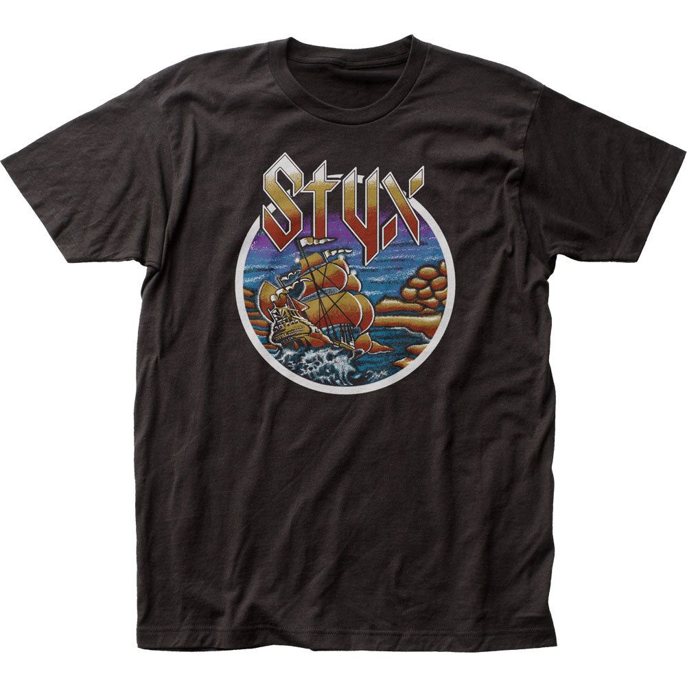 Styx Come Sail Away Mens T Shirt Black Retro Pop Classics