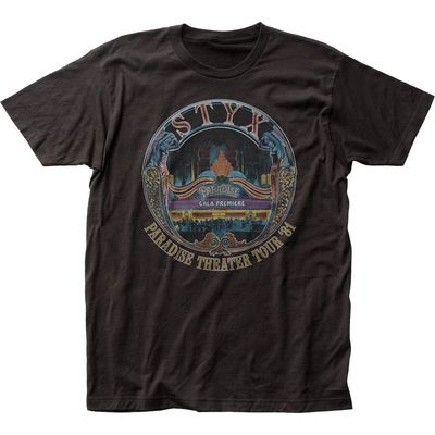 Styx Paradise Theater Tour Mens T Shirt Black Retro Pop Classics