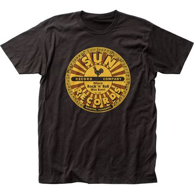 Sun Records Full Circle Mens T Shirt Black Retro Pop Classics