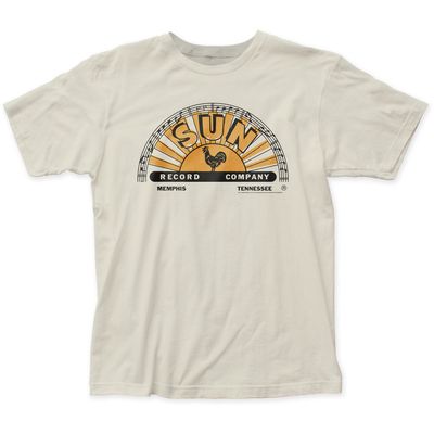 Sun Records Logo Mens T Shirt Vintage White Retro Pop Classics
