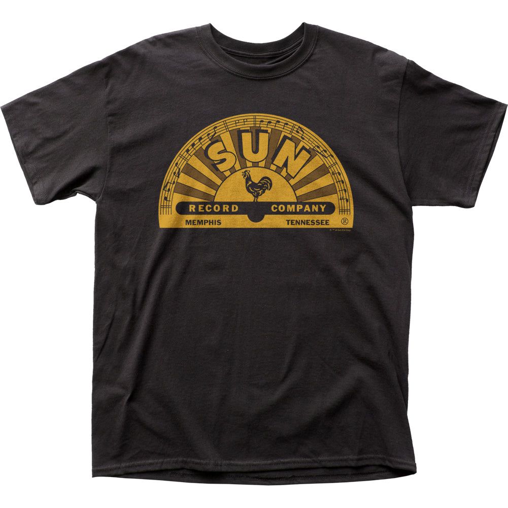 Sun Records Memphis Logo Mens T Shirt Black Retro Pop Classics